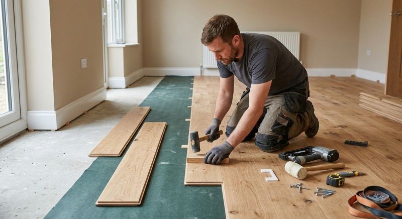 Hickory Floor Installation in Fort Worth, TX