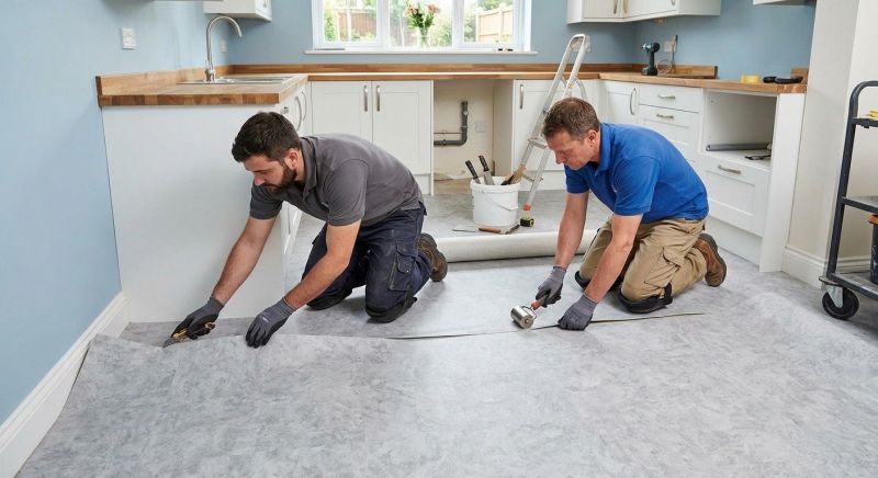 Sheet Linoleum Installation in Denton, TX