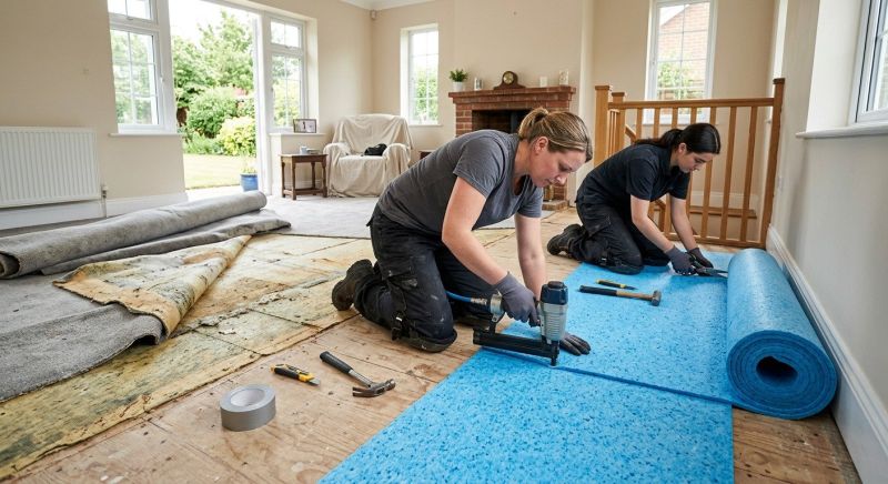 Carpet Underlay Replacement in Overland Park, KS