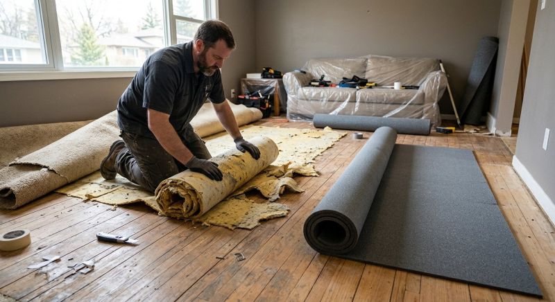 Carpet Underlay Replacement in Overland Park, KS