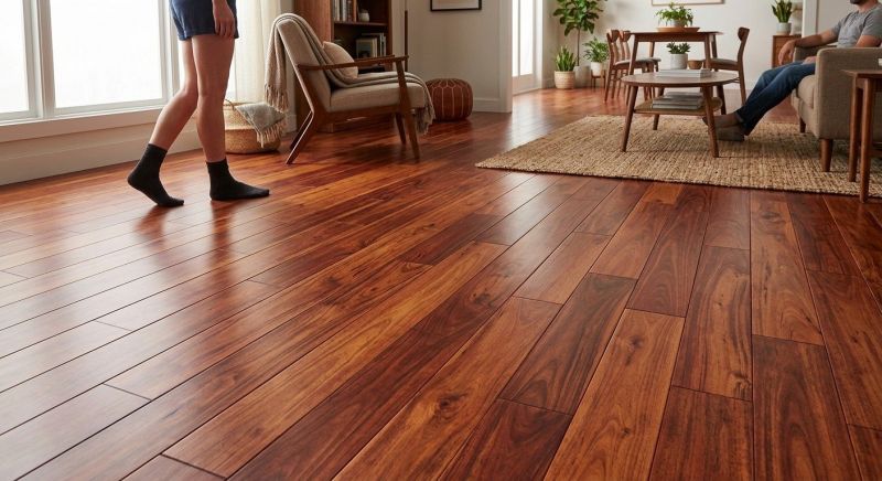 Cherry Floor Installation in San Antonio, TX