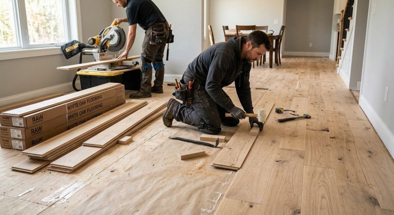Hickory Floor Installation in Manassas, VA