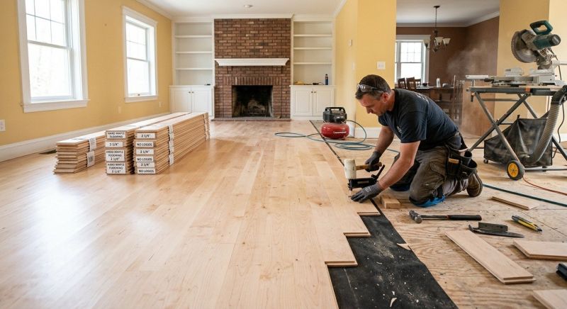 Maple Flooring Installation in Manassas, VA