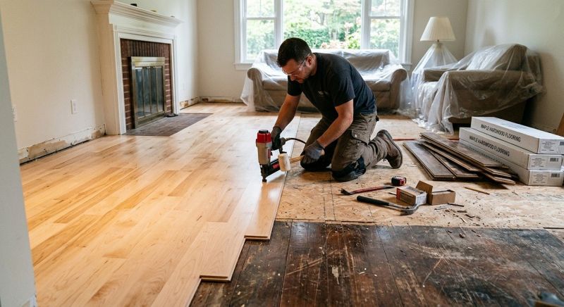 Maple Flooring Installation in Manassas, VA