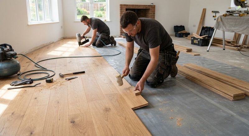 Oak Floor Installation in Austin, TX