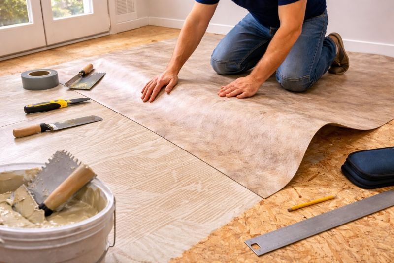 Sheet Flooring Installation in Plano, TX