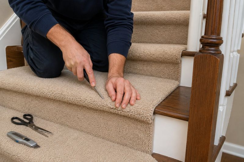 Stair Carpet Repair in Overland Park, KS