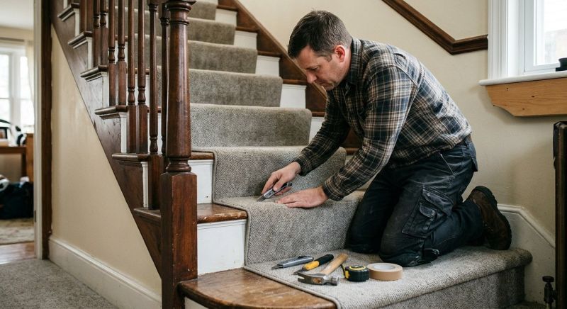 Stair Carpet Repair in Kansas City, KS