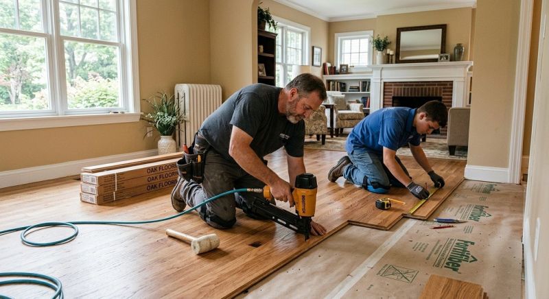 White Oak Floor Installation in Phoenix, AZ